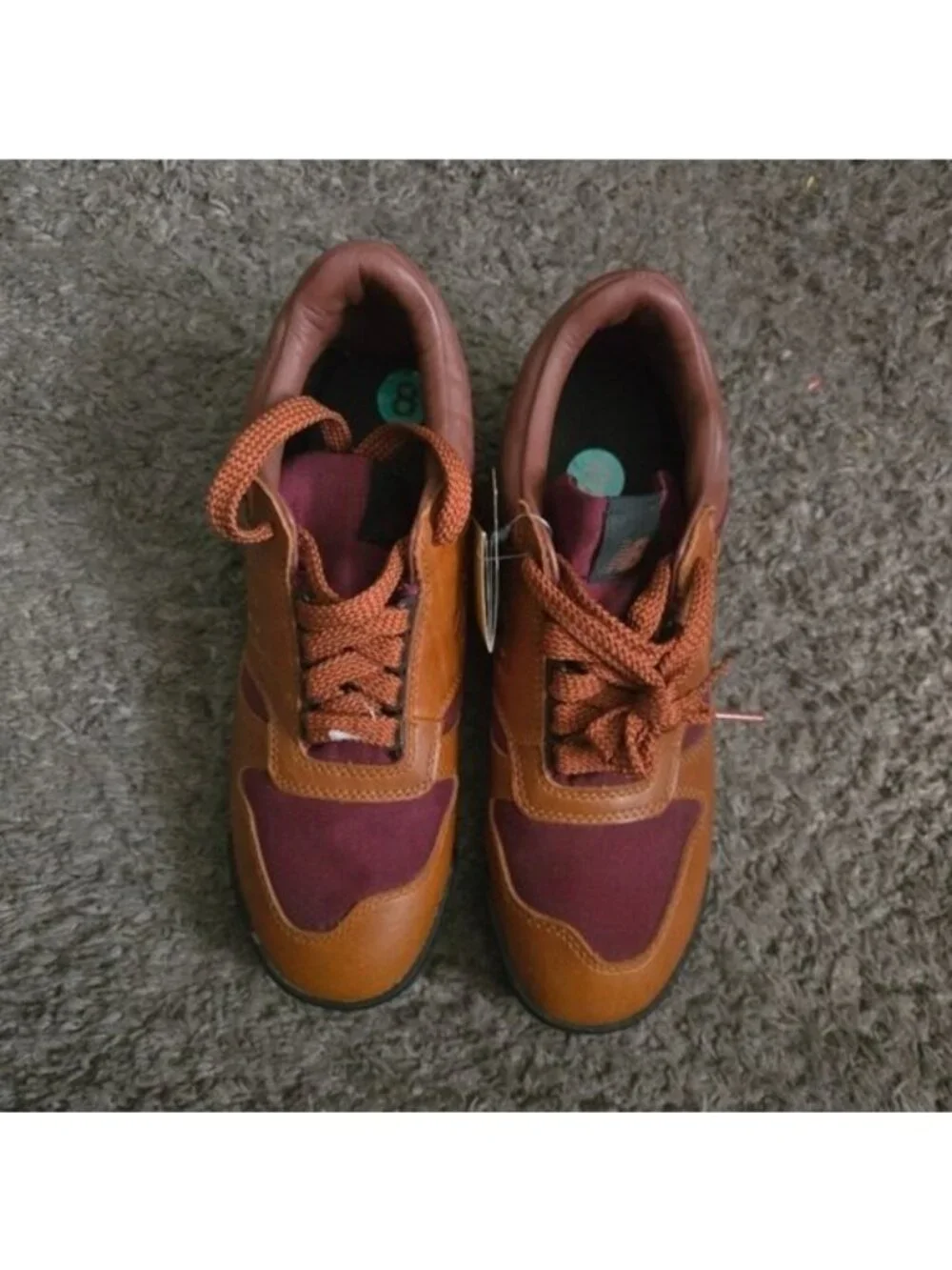 New Balance Men Size 8 Rainier Low Glazed Ginger Brown Red Sneaker 072026